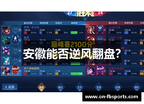 安徽能否逆风翻盘？
